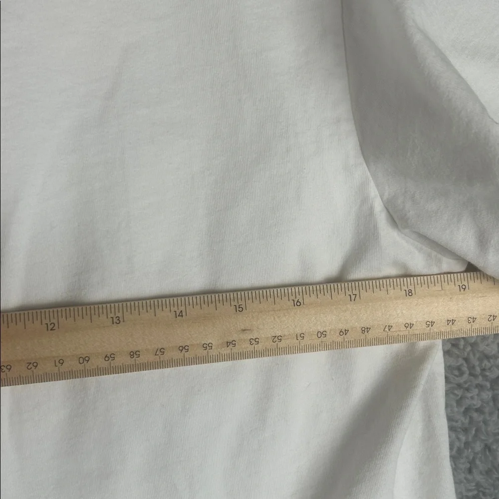 AGOLDE Salma Tee Crewneck Short Sleeve Cotton Relaxed White Top Size S - Picture 9 of 16